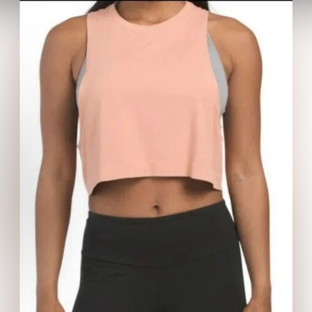 Avocado Pink Crop Top